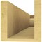 Ekena Millwork 6in. W x 6in. H x 36in. L Rivera Woodgrain TimberThane Rafter Tail, Primed Tan RFTUR06X06X36RIVRCPR - alternate 2